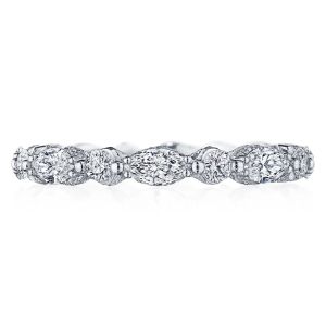 Tacori HT2681W65 18K Classic Crescent RoyalT Diamond Eternity Wedding Ring