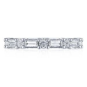 Tacori HT2682W65 18K Classic Crescent RoyalT Diamond Eternity Wedding Ring