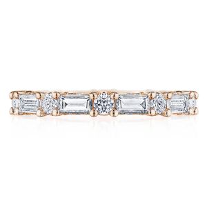 Tacori HT2682PK65 18 Karat Classic Crescent RoyalT Diamond Eternity Wedding Ring
