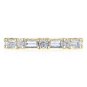 Tacori HT2682Y65 18K Classic Crescent RoyalT Diamond Eternity Wedding Ring