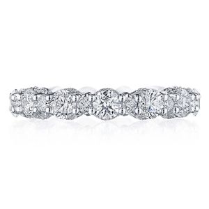 Tacori HT2683W65 18K Classic Crescent RoyalT Multi-Size Diamond Eternity Wedding Ring