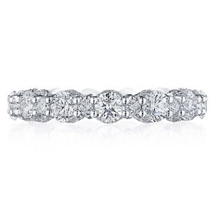 Tacori HT268365 Platinum Classic Crescent RoyalT Multi-Size Diamond Eternity Wedding Ring