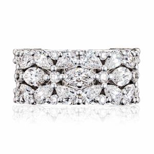 Tacori HT26946512W 18K Classic Crescent RoyalT Diamond Wedding Ring