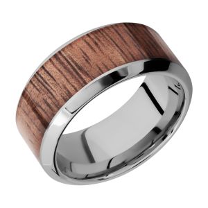 Lashbrook 10HB17/HARDWOOD Titanium Wedding Ring or Band