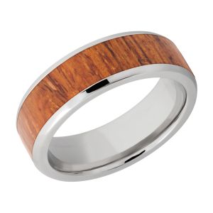 Lashbrook 7B15(NS)/HARDWOOD Titanium Wedding Ring or Band