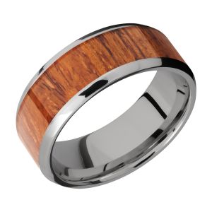 Lashbrook 8B16(NS)/HARDWOOD Titanium Wedding Ring or Band
