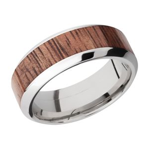 Lashbrook 8HB15/HARDWOOD Titanium Wedding Ring or Band