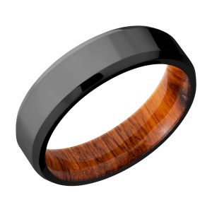 Lashbrook HWSLEEVEZ6B Zirconium Wedding Ring or Band