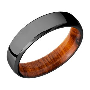 Lashbrook HWSLEEVEZ6DB Zirconium Wedding Ring or Band