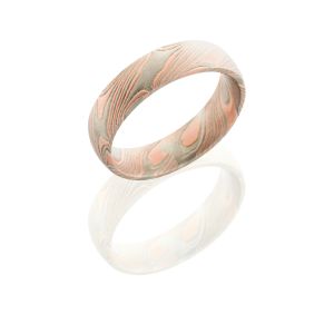 Lashbrook M5D14R14PWSS TEXTURED BEADBLAST Mokume Gane Wedding Ring or Band