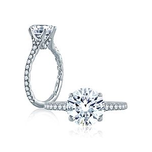 A.JAFFE 18 Karat Classic Engagement Ring ME2003QB