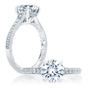 A.JAFFE Platinum Classic Engagement Ring ME2024Q