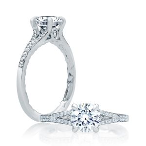A.JAFFE Platinum Classic Engagement Ring ME2025Q