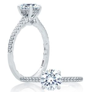 A.JAFFE 18 Karat Classic Engagement Ring ME2029Q