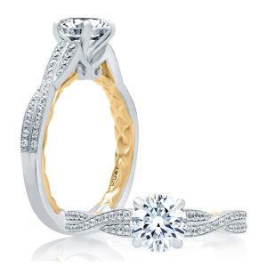 A.JAFFE 14 Karat Classic Engagement Ring ME2031Q