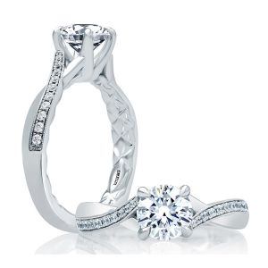 A.JAFFE 18 Karat Classic Engagement Ring ME2038Q