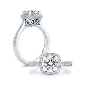 A.JAFFE 14 Karat Classic Engagement Ring ME2052Q