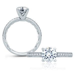 A.JAFFE Platinum Classic Engagement Ring ME2103Q