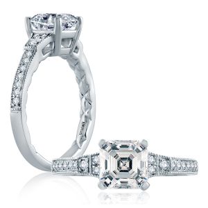 A.JAFFE 14 Karat Classic Engagement Ring ME2105Q