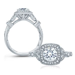 A.JAFFE Platinum Classic Engagement Ring ME2106Q