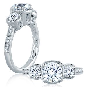 A.JAFFE 14 Karat Classic Engagement Ring ME2109Q