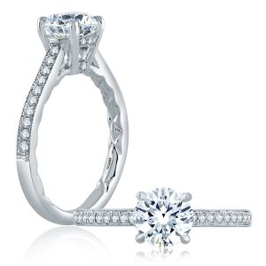 A.JAFFE 18 Karat Classic Engagement Ring ME2116Q