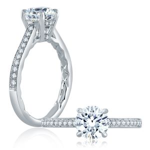 A.JAFFE Platinum Classic Engagement Ring ME2116Q