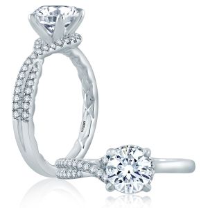 A.JAFFE 14 Karat Classic Engagement Ring ME2121Q