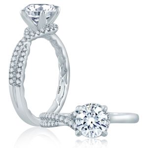 A.JAFFE Platinum Classic Engagement Ring ME2121Q