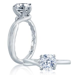 A.JAFFE 18 Karat Classic Engagement Ring ME2123Q