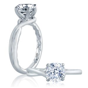 A.JAFFE Platinum Classic Engagement Ring ME2123Q