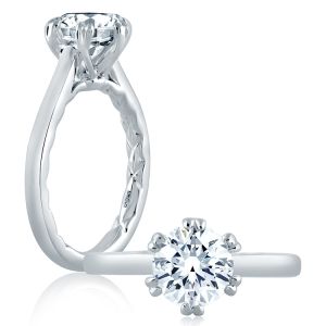 A.JAFFE Platinum Classic Engagement Ring ME2129Q