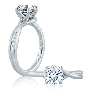 A.JAFFE 14 Karat Classic Engagement Ring ME2131Q