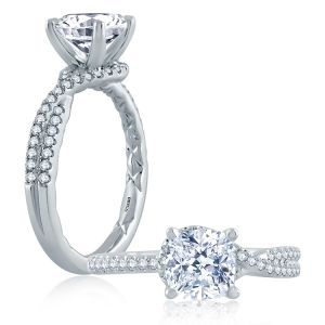 A.JAFFE Platinum Classic Engagement Ring ME2132Q