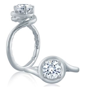 A.JAFFE Platinum Classic Engagement Ring ME2133Q