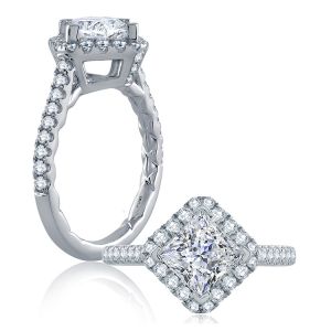 A.JAFFE Platinum Classic Engagement Ring ME2136Q