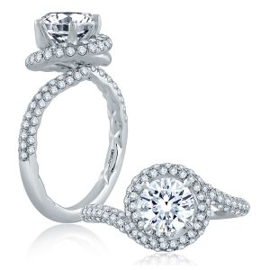 A.JAFFE 14 Karat Classic Engagement Ring ME2140Q