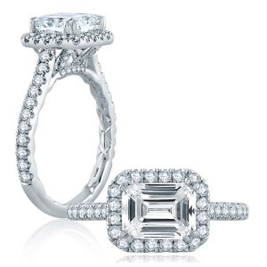 A.JAFFE Platinum Classic Engagement Ring ME2149Q