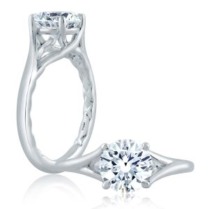 A.JAFFE 18 Karat Classic Engagement Ring ME2157Q