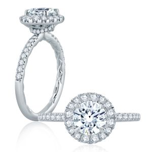 A.JAFFE 14 Karat Classic Engagement Ring ME2167Q