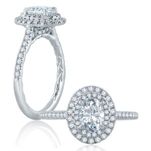 A.JAFFE 14 Karat Classic Engagement Ring ME2173Q