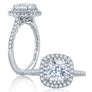 A.JAFFE 14 Karat Classic Engagement Ring ME2174Q