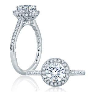 A.JAFFE 18 Karat Classic Engagement Ring ME2176Q