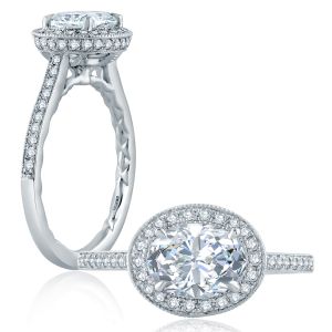 A.JAFFE Platinum Classic Engagement Ring ME2177Q