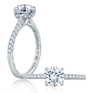 A.JAFFE Platinum Classic Engagement Ring ME2179Q