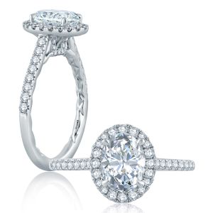 A.JAFFE Platinum Classic Engagement Ring ME2181Q