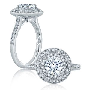 A.JAFFE Platinum Classic Engagement Ring ME2184Q