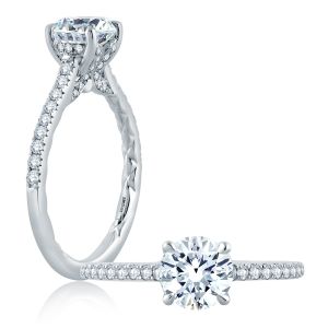 A.JAFFE 18 Karat Classic Engagement Ring ME2185Q