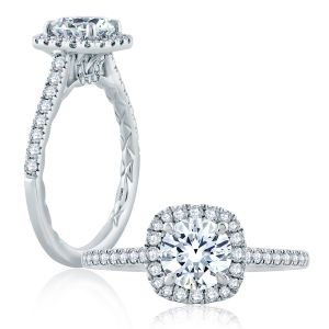 A.JAFFE Platinum Classic Engagement Ring ME2186Q