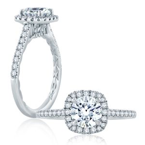 A.JAFFE 18 Karat Classic Engagement Ring ME2186Q